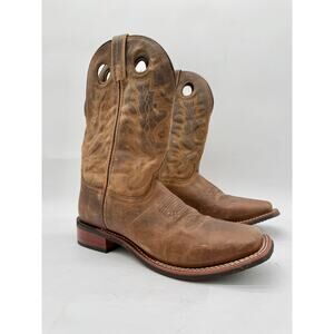 Smoky Mountain Duke Men's Brown Leather Square Toe Western Cowboy Boots 11.5